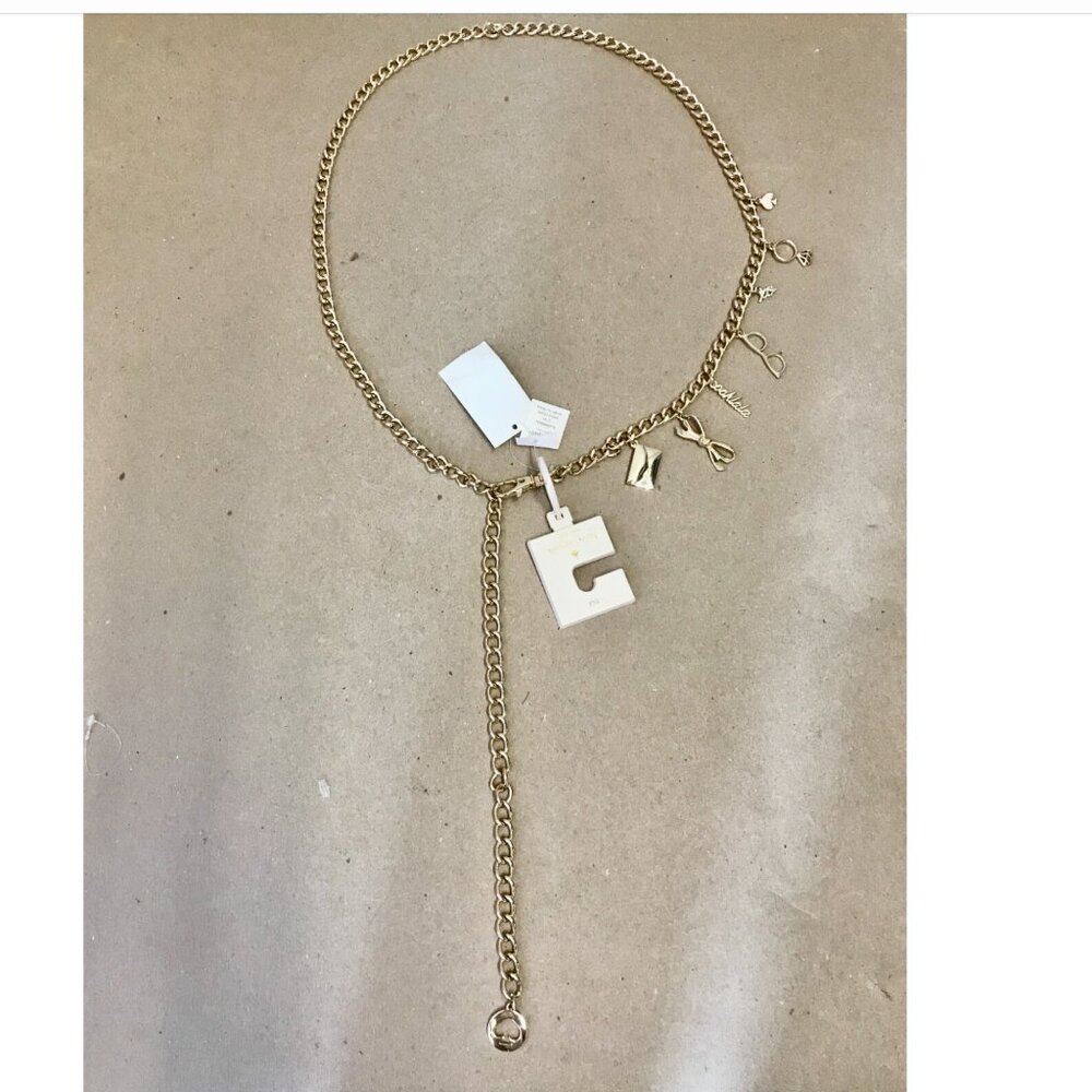 Kate Spade New York Gold Charm Chain Belt